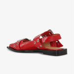Ganni - Women's Feminine Buckle Ballerina Shoes