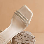 Oasis Society - Women's Suva Rhinestone And Reptile Print Strappy Heels
