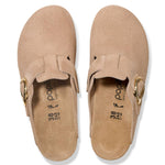 Birkenstock - Women's Fanny Ring-buckle Suede Leather Clogs