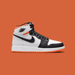 Air Jordan 1 Retro High OG (GS) - White/Electro Orange
