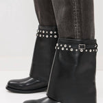 Free People - Women's Scorpio Studded Foldover Boot