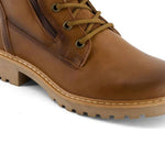 Andrea - Women's Side Zipper Lace Up Boots
