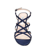 Nina - Women's Neptune Satin Strappy Evening Heels