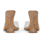 Tony Bianco - Women's Marcel Vinylite Slip On Open Toe Mules Heels