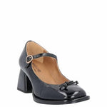 Emanuèlle Vee - Women's Square Heel Leather Pumps