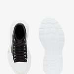 Alexander Mcqueen - Men's Tread Slick Black & White High Top Sneakers