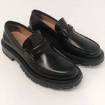 Salvatore Ferragamo - Women's Embossed Logo Leather Loafers