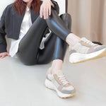 Bussola - Women's Brande Furry Laceup Sneakers
