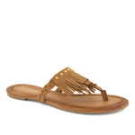 Andrea - Women's Braided Strap And Fringe Sandal