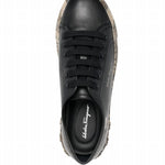 Salvatore Ferragamo - Women's Borg Cubic Lace-up Sneakers