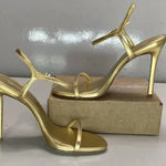 Larroude - Women's Venus Stiletto Patent Leather Heel Sandals