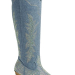Forever - Women's Denim Dreams Cowboy Boots