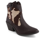 Andrea - Women's Western Cow Pattern Booties