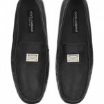 Dolce & Gabbana - Men's Logo Plaque Almond Toe Loafer