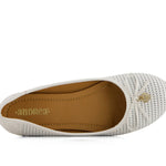 Andrea - Women's Laser Cut Pattern Ballerinas Flats