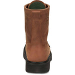 Justin Boots - Men's Livestock Round Steel Toe Lace-up Work Boots