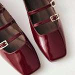 Alohas - Women's Luke Onyx Leather Ballet Flats