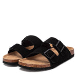 Xti - Men's Cork Footbed Suede Leather Sandals
