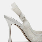 Steve Madden - Women's Mesh With Pearl Pointed-toe Slingback Pump High Heels