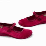 Hot Chocolate Design - Women's Velvet Mary Jane Flat