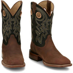 Justin Boots - Men's Leather Square Toe Western Boots