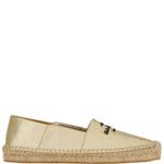 Salvatore Ferragamo - Women's Logo-embroidered Metallic Espadrilles