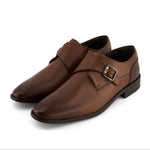 Andrea - Men's Buckle Closure Leather Oxford Shoes