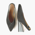 All Black - Women's Square Sling Wedge