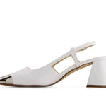 Andrea - Women's Slingback Square Toe Heels