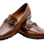 Martin Dingman - Men's Bill Water Buffalo Horse Bit Leather Loafers