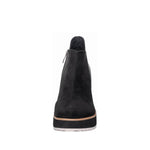 Antelope - Women's Elastic Side Panel Suede Wedge Ankle Booties
