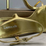 Larroude - Women's Venus Stiletto Patent Leather Heel Sandals