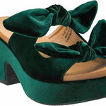 Corkys Footwear - Women's Put A Bow On It Velvet Heeled Sandal