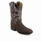 Forastero - Men's Real Leather Patterned Cowboy Boots