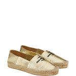 Salvatore Ferragamo - Women's Logo-embroidered Metallic Espadrilles