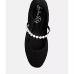 Rag Company - Women's Pearl Embellished Ballerina Flats