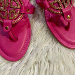 Pierre Dumas - Women's Rhinestone Medallion Thong Sandals