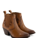 Forastero - Women's Textured Leather Ankle Boots