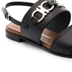 Salvatore Ferragamo - Women's Gancini-plaque Leather Sandals