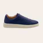 Fabiano Ricci - Men's Velour Abisso Suede Slip-on Sneakers