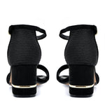 Exe - Women's Ankle Strap Mid Heel Sandal