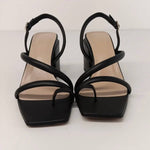 Lafayette 148 - Women's Soft Calfskin Leather Heeled City Slingback Sandals