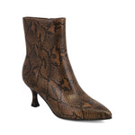 Mia Shoes - Women's Ediva Snake Pointed Toe Boot