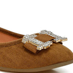 Rag Company - Women's Prajik Rhinestone Buckle Sparkle Ballerinas