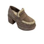 Mou - Women's Platform Suede Loafer