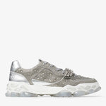 Jimmy Choo - Men's Diamond X Strap Low-top Sneakers With Crystals