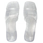 Gucci - Women’s Transparent Rubber Slide Sandals