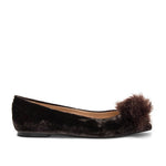 Sam Edelman - Women's Raddie Velvet Flat With Pom