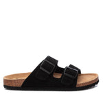 Xti - Men's Cork Footbed Suede Leather Sandals