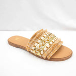 Camel Threads - Women's Joy Fringe And Bead Slide